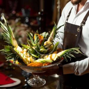 Exotic fruit platter